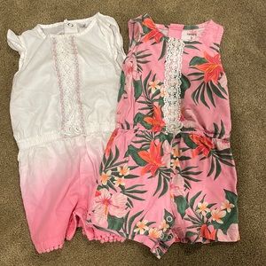 Carters set of 2 Rompers